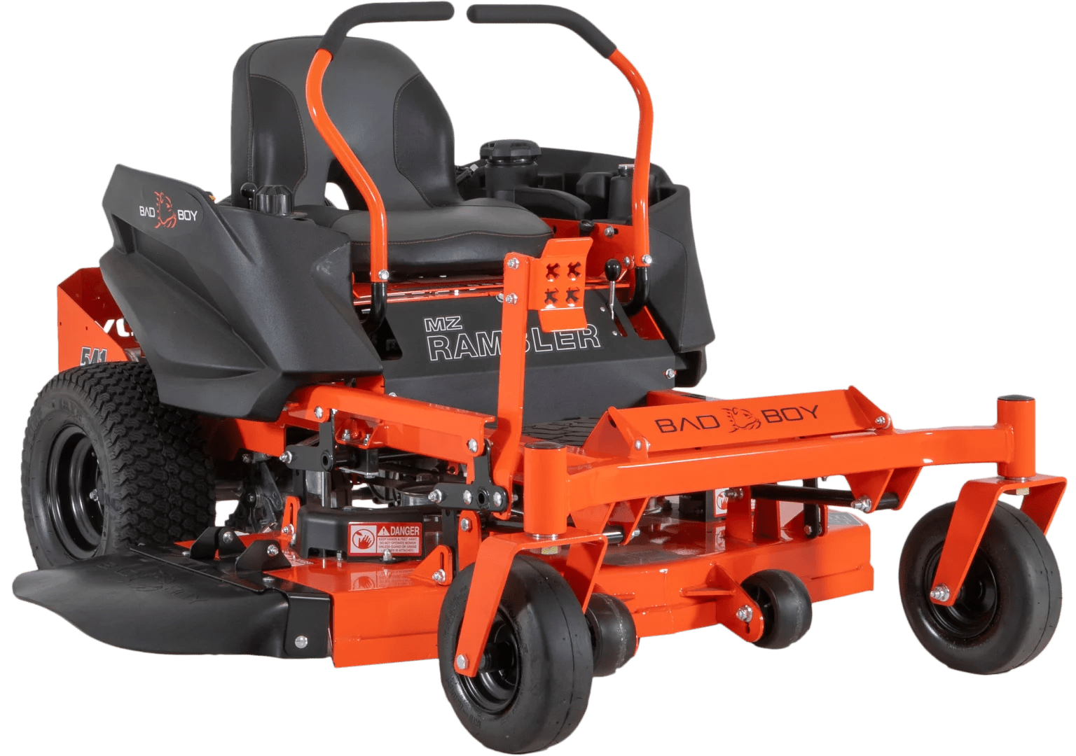 2022 Bad Boy MZ Rambler zero-turn lawn mower with 42-inch deck and Kohler engine, shown in a studio setting