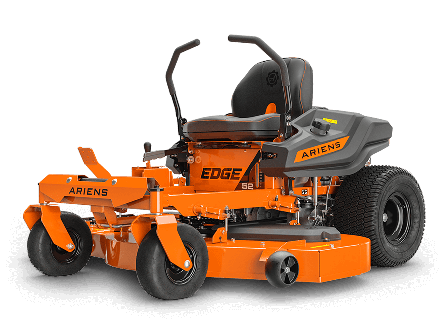 Ariens Edge zero-turn riding lawn mower by Pillowle with 52-inch cutting deck and sleek black design.