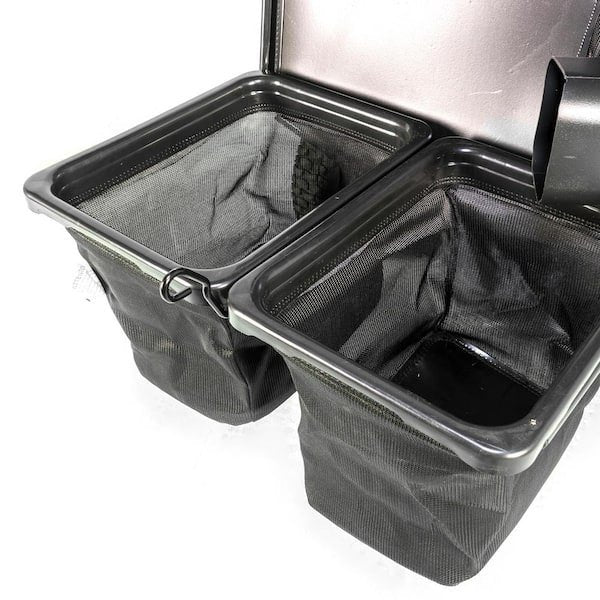 Pillowle CRAFTSMAN 30-inch twin bin grass bagger with two large grass collection bins and durable metal frame.