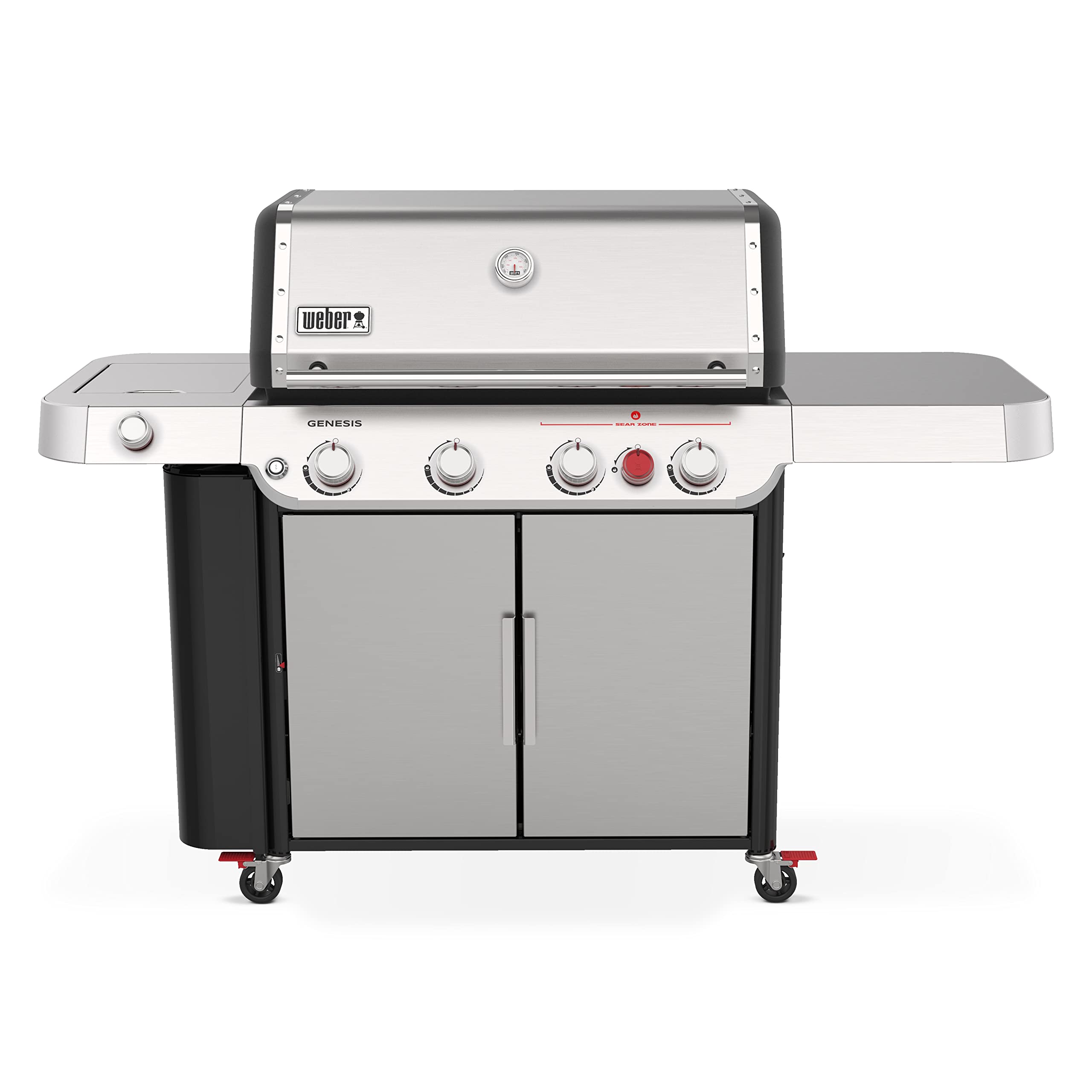 Weber Genesis S-435 Gas Grill, Propane Grill, Stainless Steel BBQ Grill