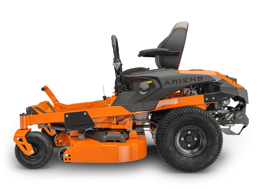 Pillowle IKON 52 zero-turn mower with 52-inch cutting deck and 23HP Kawasaki 726cc engine, ready for professional lawn care.
