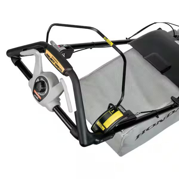 Honda HRN216VKA 21-inch gas self-propelled lawn mower with GCV170 engine and smart drive, walk-behind mower for lawn care.