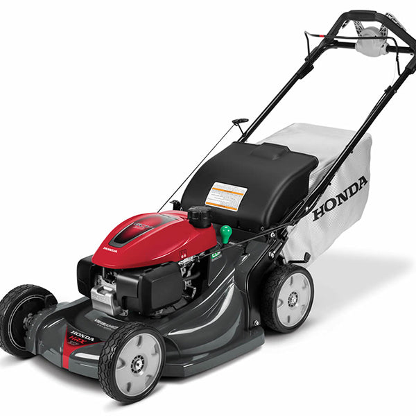 Honda HRX217K5VKA 21-inch gas lawn mower with 187cc engine and 4-in-1 Versamow system, shown from the left side.