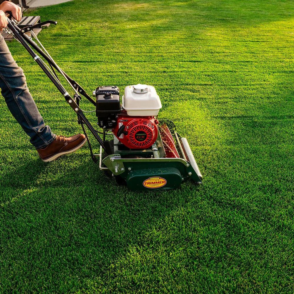 Pillowle Classic Standard 20-inch gas walk-behind mower with 7 blades, ideal for lawn maintenance and yard care.