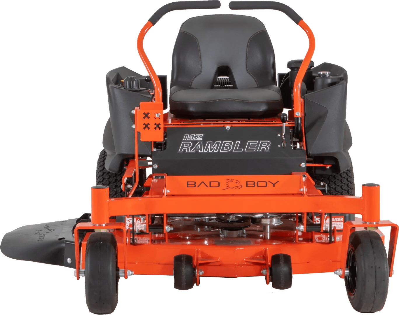 2022 Bad Boy MZ Rambler zero-turn lawn mower with 42-inch deck and Kohler engine, shown from side view.