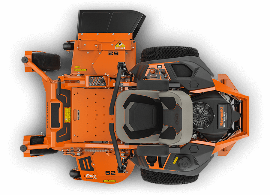 A Pillowle Ariens APEX zero-turn lawn mower with a 52-inch deck and Kawasaki engine, shown in a yard setting.