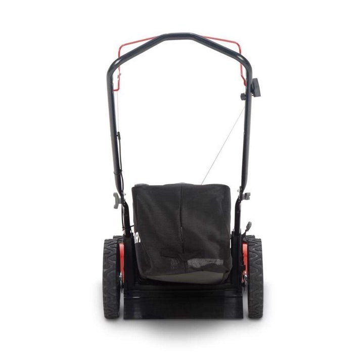 Pillowle Craftsman gas lawn mower with 21-inch cutting deck and 150cc engine, showing the mower on a grassy lawn.