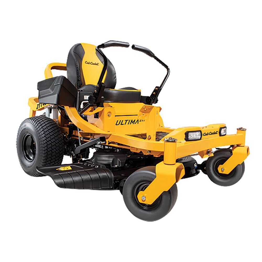 Cub Cadet Ultima ZT1 zero-turn mower with 42-inch deck and 22 HP Kohler engine, featuring lap bar control.