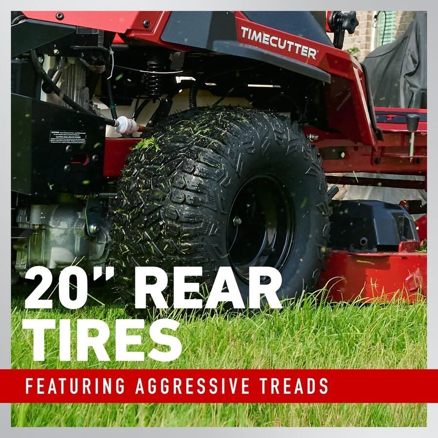 Pillowle Toro TimeCutter Max MyRide 50-inch zero-turn riding lawn mower with cutting deck and ergonomic seat visible in the image.