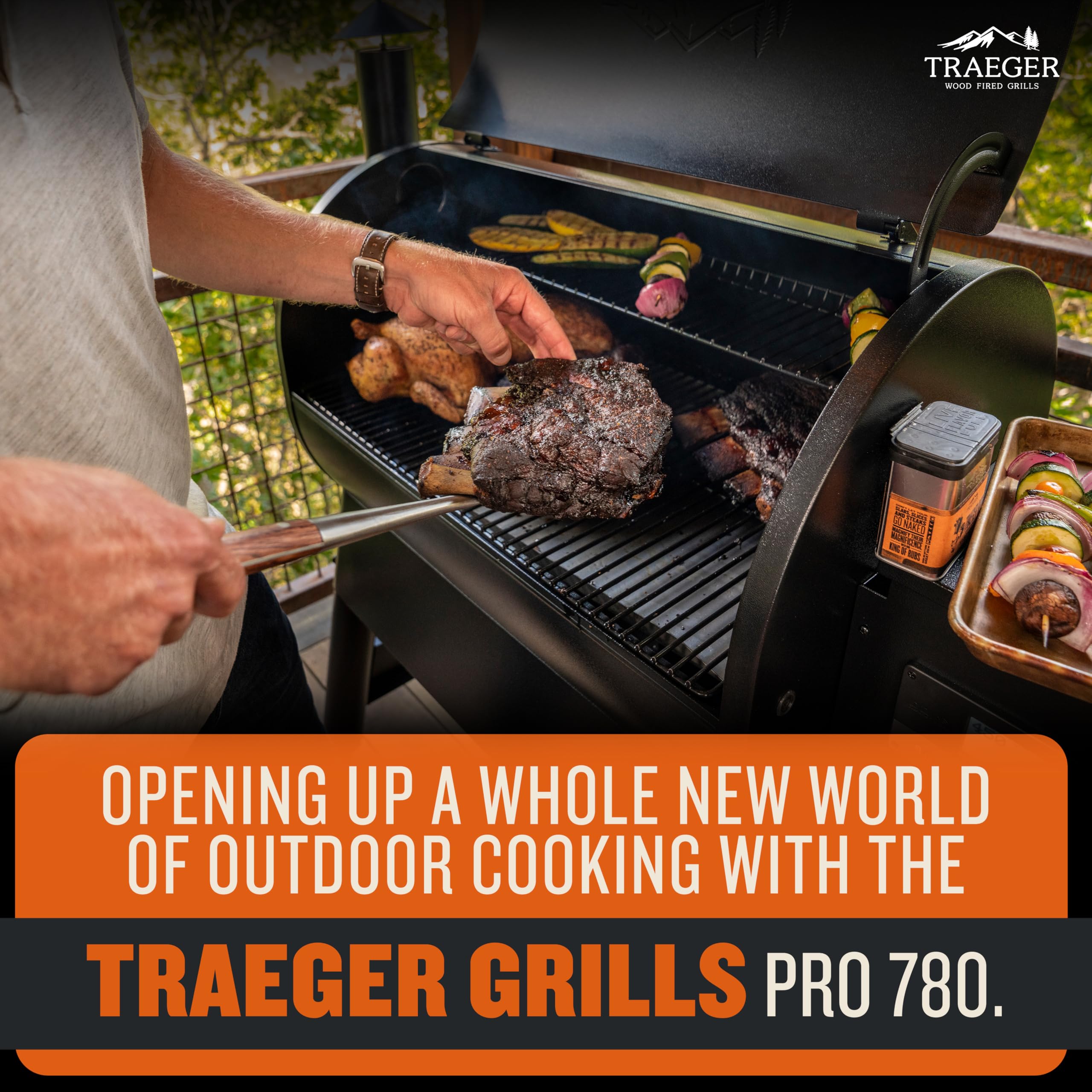 Traeger Pro 780 Wood Pellet Grill & Smoker, 780 Sq In, WiFi