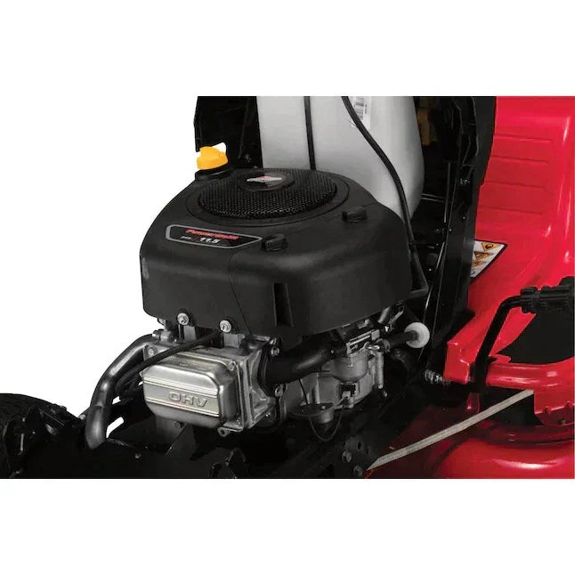 Pillowle Craftsman T100 riding lawn mower with 11.5 HP engine, featuring a wide cutting deck and ergonomic seat for landscaping.