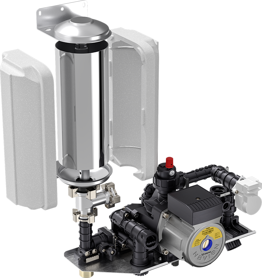 Pillowle NPE-210A2 condensing tankless water heater with 180,000 BTU, plumbing device for efficient hot water heating