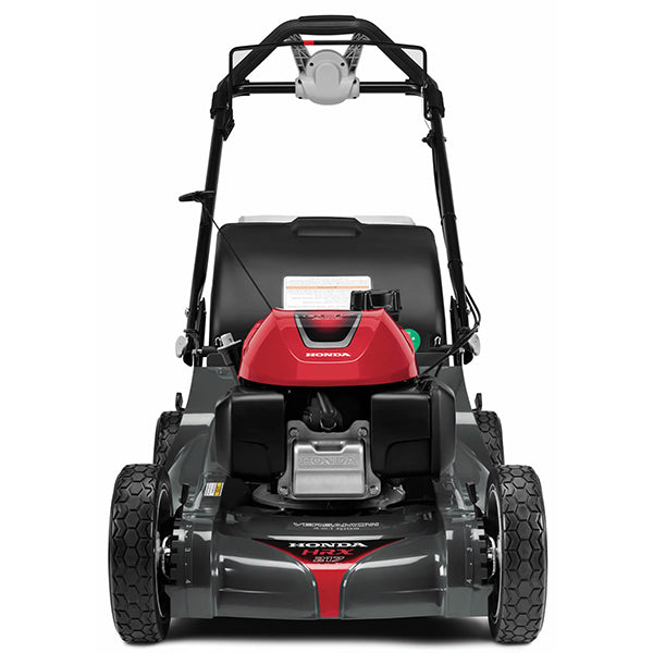 Honda HRX217K5VKA 21-inch gas lawn mower with 187cc engine and 4-in-1 Versamow system, shown from front view.